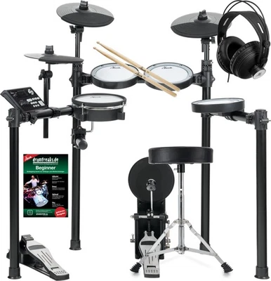 XDrum DD-460P E-Drum Kit elektronisch Schlagzeug Set Mesh Head Hocker Kopfhörer - Bild 1 von 4