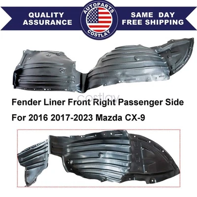 Forro de guardabarros interior del lado del pasajero delantero para Mazda CX-9 2016 2017 2018 2019-2023 Foto 1 de 4