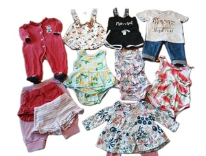 3-6 Month Girl's Baby Clothes Mixed Lot 7 Outfits - Picture 1 of 10
