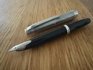 JAPAN PILOT ELITE Sterling Silver 1973 vintage 18K nib size F fountain pen - Imagen 1 de 16