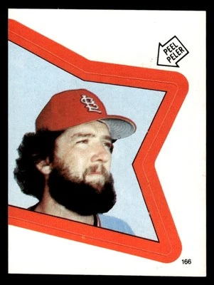 1983 O-Pee-Chee Stickers Bruce Sutter St. Louis Cardinals #166 - Image 1 of 2