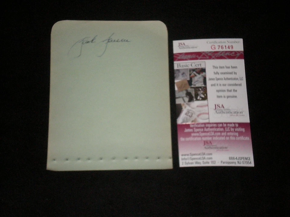 JACKIE JENSEN (D.1982) SIGNED AUTOGRAPHED ALBUM PAGE JSA RED SOX - Image 1 of 1