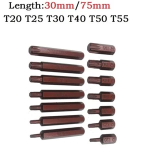 Brocas de destornillador estrella para TORX de 30 mm y 75 mm vástago hexagonal - Imagen 1 de 72