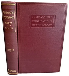 VG+ Physiological Psychology Morgan Stellar 1950 2nd Ed Antique Medical Book - Picture 1 of 19