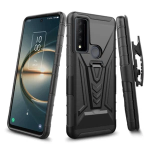 for TCL 30 V 5G Case Transform Armor Kickstand Holster Cover+PryTool - Picture 1 of 6