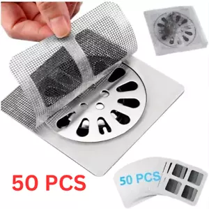 Disposable hair catcher shower drain floor sink strainer filter mesh drain cover - Picture 1 of 10