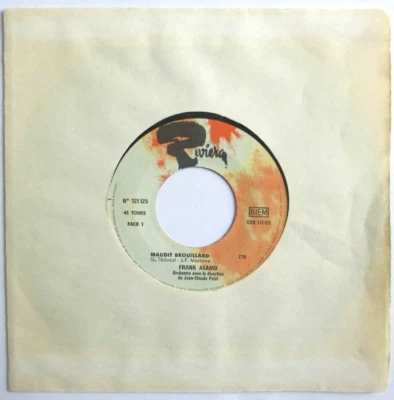 FRANK ALAMO - SP JUKE BOX "MAUDIT BROUILLARD / A TRAVERS LES CARREAUX" - Photo 1/2