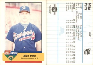 Mike Potts 1994 Fleer ProCards #2845 RC Card FREE SHIP *AutographDen* - Picture 1 of 1