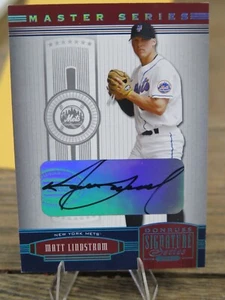 Donruss Signature Series Platinum Master 2005/25 Matt Lindstrom novato automático radiocontrol - Imagen 1 de 3