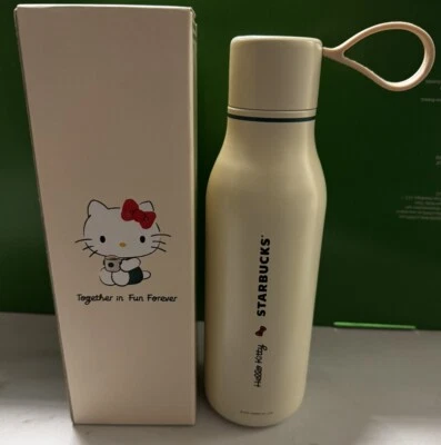 Starbucks x HELLO KITTY 2024 vaso de botella de agua de acero inoxidable 20 oz/591 ml Foto 1 de 3