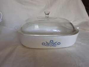 Vintage Corning Ware blaue Kornblume 10" Kasserolle mit / Deckel P-16-B - Bild 1 von 7