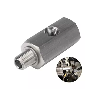1/8 In BSPT Oil Pressure Sensor Tee to NPT Fitting Turbo Feed Line Gauge Adapter - Picture 1 of 8