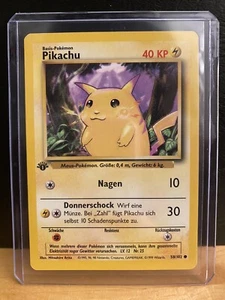 German 1st Edition Pikachu 58/102 Base Set - Picture 1 of 3