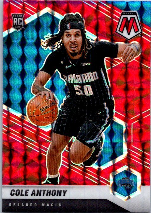 2020 Panini Mosaic Cole Anthony #207  Red Reactive Rookie