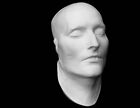 Sculpture masque de mort Napoléon Bonaparte, plâtre moulé, macabre morbide