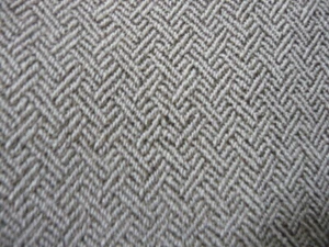 Oatmeal and Brown Herringbone Upholstery FABRIC 56" wide DESIGNER high end  - Picture 1 of 4
