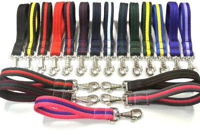 Short Close Control Dog Training Lead 25mm Soft Air Webbing Leash In 22 Colours - Image 1 of 4