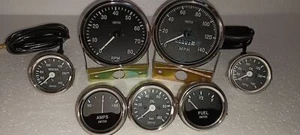 Smiths Gauge Kit Temp+ Oil+ Fuel+ Amp +Oil Temp+Speedometer +Tacho Replica - Picture 1 of 8