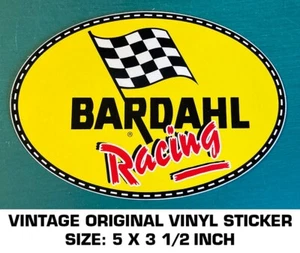 BARDAHL RACING ADDITIVES AND OILS VINTAGE ORIGINAL VINYL DECAL STICKER - RARE - Picture 1 of 2