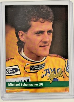 1992 Grid Motorcard Formula 1 Michael Schumacher #51 Rookie RC - Image 1 of 2
