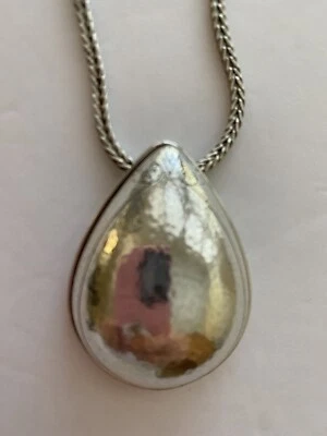 Nuevo Collar Colgante Largo Brighton Mercer Gota Lágrima Plata Precio de venta sugerido por el fabricante 88 USD Foto 1 de 4