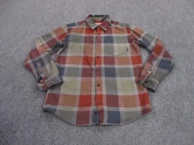 Burton Shirt Adult S Brown Plaid Flannel Work Outdoors Heavy Barn Casual Mens - Image 1 of 4