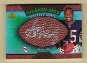 2007 Upper Deck Sweet Spot Pigskin Sigs Garrett Wolfe Rookie Autograph # 7/50 - Picture 1 of 1