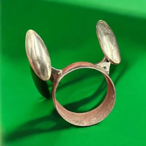 HANDMADE UNUSUAL RING RING silver 875 ring russian space theme vtg star wars :) - Picture 1 of 24