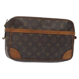 LOUIS VUITTON Monogram Compiegne 28 Clutch Bag M51845 LV Auth hk2734 - Picture 1 of 19
