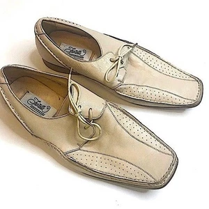 Fratelli Mens Size 9 Leather Loafers Slip On Spanish Square Toe Dress Shoes - Picture 1 of 9