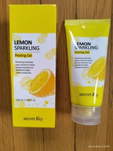 SECRET KEY Lemon Sparkling Peeling Gel 120ml 4.05oz Sealed Refreshing Bright Ski - Picture 1 of 5