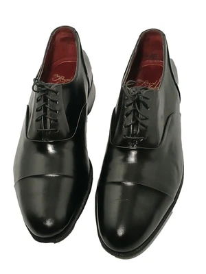 Florsheim Royal Imperial Cap Toe Oxford Shoes Black Leather Men's US Size 7.5 D - Image 1 of 4