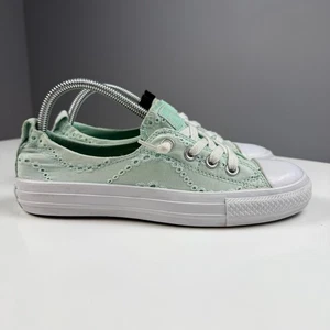 Converse Chuck Taylor All Star low top Sneakers eyelet Mint Green women sz 8 - Bild 1 von 9