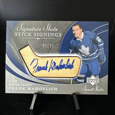 2007-08 Upper Deck Sweet Shot - Frank Mahovlich Stick Signings Auto /25 #SSS-FM - Image 1 of 2