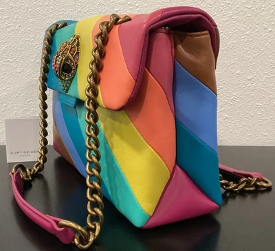 Kurt Geiger Large Kensington Rainbow Leather Crystal No Dustbag 10.5"x7.5"x3.5" - Image 1 of 4