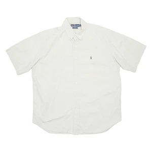 RALPH LAUREN Mens Plain Shirt Beige L - Picture 1 of 6