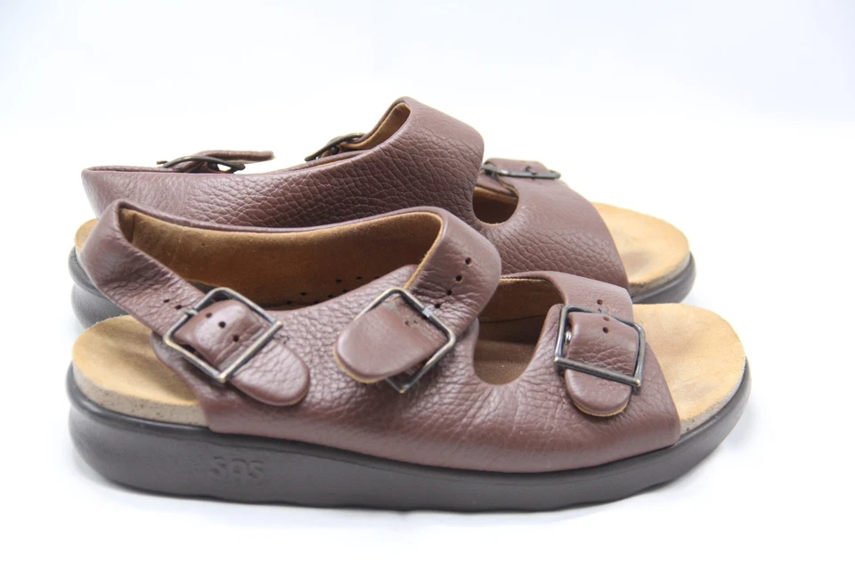 SAS Sandals Women’s Size 6.5 WW Wide Relaxed Amber Brown Strap Tripad Comfort - Image 1 of 4