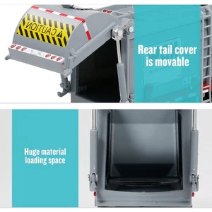 Alloy Diecast Barreled Garbage Carrier Truck 1:24 Waste Material EZET - Picture 1 of 9