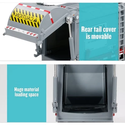 Литой из сплава мусоровоз грузовик 1:24 отходы материал EZET - Изображение 1 из 4