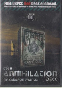 The Annihilation Deck By Cameron Francis w/ Red Card Deck DVD VIDEO MAGIC trick - Picture 1 of 1