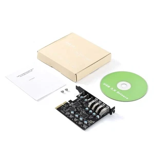7 Ports Desktop Expansion Card 20 Gbps Bandwidth 4*USB-A 3*USB-C For Win For Mac - Photo 1/12