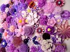 100 x Flowers Embellishments Craft Flowers Beads Charms Flatback Cabochon 6-30mm