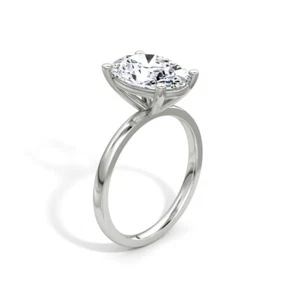 Diamond Engagement Ring VVS2 E Oval Cut 2 Ct Lab Created IGI Certified Special - Picture 1 of 12