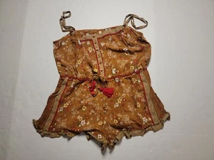 Tulle & Batiste Teracotta Floral Joanna Playsuit Strap Sleeve Size L - Picture 1 of 8