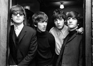 The Beatles Monochrome Photo Print 02 (A4 Size-210 x 297mm-8.5" x 11.75") - Picture 1 of 2