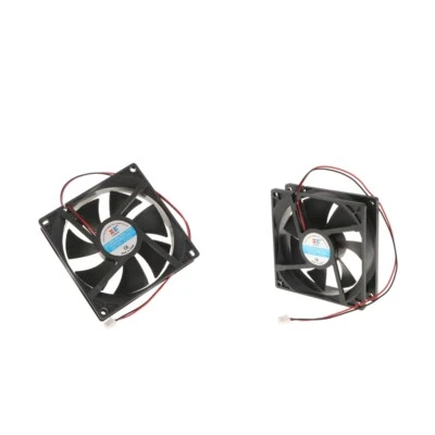 2x92mm Case Radiator Fan 12 V DC PC CPU Computer Fan 2 Wire 2 Pin - Image 1 of 4