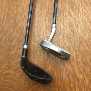 Tommy Armour Golf Clubs HotScot Junior Flex Blue Golf Putter & Driver 22* - Picture 1 of 12