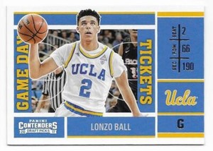 LONZO BALL 2017 Panini Contenders Draft Picks Game Day Tickets #2 Rookie Bulls