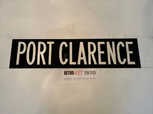 Port Clarence - Hartlepool 2510 Linen Bus Destination Blind 35” Gift - Picture 1 of 12