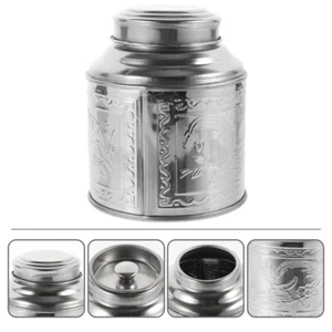 Stainless Steel Tea Storage Jar with Lid Tea Canister Airtight Tea Canister UK - Picture 1 of 12